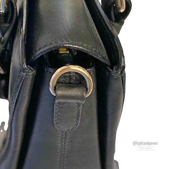 Giorgio Armani Black Calfskin Handbag EUC - Picture 10 of 16